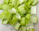 青梗菜と豚肉のオイスターソース炒め^^作り方1写真
