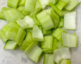 青梗菜と豚肉のオイスターソース炒め^^作り方1写真
