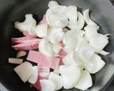春限定！タラの芽と新玉ねぎのグラタン作り方3写真