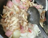 春限定！タラの芽と新玉ねぎのグラタン作り方4写真