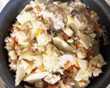 タケノコご飯（ご飯かため　お焦げ有り）作り方9写真