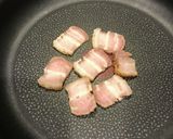 自家製ベーコンと法蓮草のソテー作り方1写真