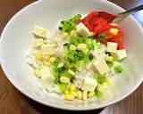 食べ応え◎たらこチーズの彩りおにぎり作り方1写真