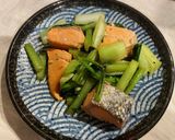 鮭と小松菜のバター醤油炒め作り方5写真