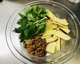さつまいも、納豆、三つ葉のかき揚げ　作り方1写真