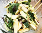 さつまいも、納豆、三つ葉のかき揚げ　作り方2写真