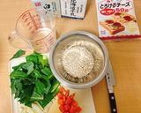 オートミールで野菜たっぷりチーズリゾット作り方1写真