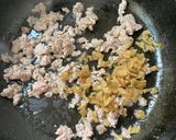 豚そぼろと合わせた　おから丼作り方2写真