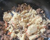 豚そぼろと合わせた　おから丼作り方3写真