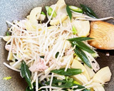 たけのこと豚肉の塩焼きそば作り方5写真