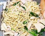 たけのこと豚肉の塩焼きそば作り方6写真