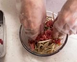 レンジで簡単！我が家の牛肉きんぴらごぼう作り方2写真