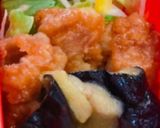 簡単細うどんイカ天海老焼売野菜サラダ弁当作り方2写真