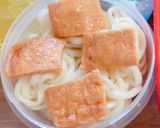 簡単細うどんイカ天海老焼売野菜サラダ弁当作り方5写真