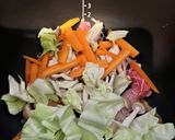 ホットクックで焼きそば　弁当　1人分作り方2写真