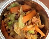 ホットクックで焼きそば　弁当　1人分作り方7写真