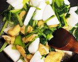 かぶ＆青梗菜＆油揚げの炒め煮作り方6写真