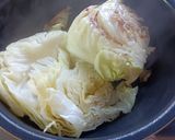 キャベツ大量消費！カニカマとの煮びたし作り方3写真