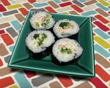超簡単☆ブロッコリーチーズかに蒲海苔巻き作り方8写真