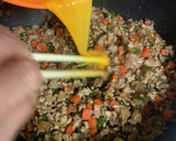 挽肉の卵とじ作り方4写真