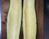 ズッキーニ　ツナチーズボート作り方1写真