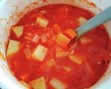 鹿肉と行者ニンニクのトマトカレー作り方4写真