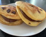 朝からチョコ！チョコバナナパンケーキ作り方4写真
