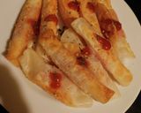 餃子の皮ベーコンwチーズ★作り方5写真
