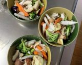 レンジ豆腐茄子椎茸酸辣炒め味八宝菜風作り方11写真