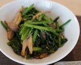 管理栄養士の菜の花としめじのごま和え作り方6写真