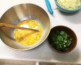 朝食に!小松菜と卵の炒め物作り方1写真