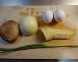 たけのこと椎茸の卵とじ作り方1写真