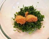 紫蘇・味噌・オリーブオイルソース！作り方1写真