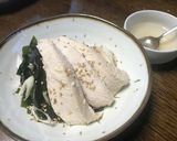 筋肉飯「わかめサラダ、蒸し鶏添え」作り方3写真