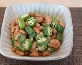 管理栄養士の納豆のおくら和え作り方3写真