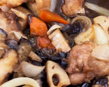 コク旨♡鶏のせせりと根菜の黒酢炒め作り方7写真