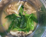 管理栄養士のほうれん草としめじのみそ汁作り方5写真