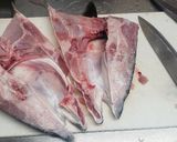 ワラサの兜焼き用の割り方！作り方5写真
