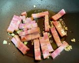 ベーコンとそら豆のカルボナーラ作り方4写真
