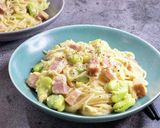 ベーコンとそら豆のカルボナーラ作り方8写真