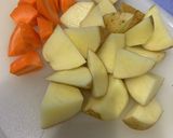 新じゃがと豚肉のケチャップ炒め作り方1写真
