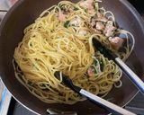 m生パセリとチキンのパスタ作り方7写真