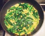 ほうれん草とコーンのエッグチーズ焼き作り方1写真