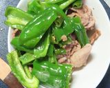 干し豆腐の豚肉とピーマンのピリ辛塩炒め作り方9写真