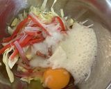 長芋のお粉無しでヘルシー！お好み焼き風作り方1写真
