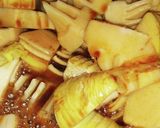 洋風タケノコバターの餡からめ作り方5写真