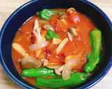 シシトウとサバ缶のトマト煮作り方9写真