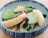いかと青梗菜のオイスター炒め作り方9写真