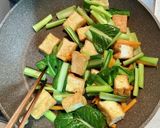 厚揚げと小松菜のしょうが醤油炒め作り方5写真