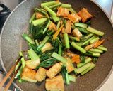 厚揚げと小松菜のしょうが醤油炒め作り方6写真